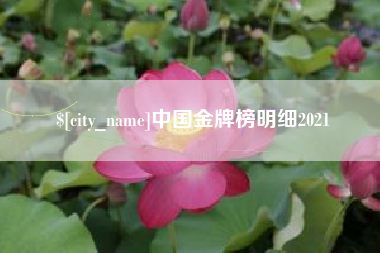 正定中国金牌榜明细2021