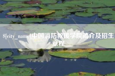 正定中国消防救援学院简介及招生章程