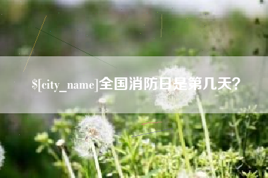 正定全国消防日是第几天？
