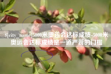 正定5000米奥运会达标成绩-5000米奥运会达标成绩是一道严苛的门槛