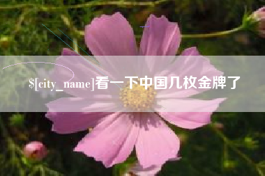 正定看一下中国几枚金牌了