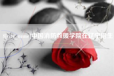 正定中国消防救援学院在辽宁招生