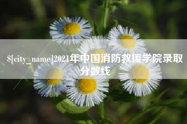 正定2021年中国消防救援学院录取分数线