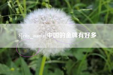 正定中国的金牌有好多