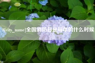 正定全国消防日是每年的什么时候
