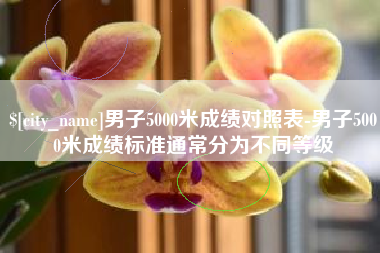正定男子5000米成绩对照表-男子5000米成绩标准通常分为不同等级