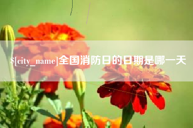正定全国消防日的日期是哪一天