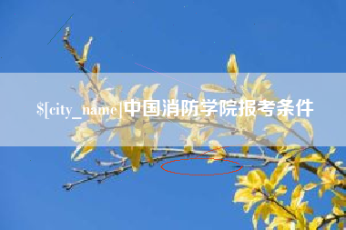 正定中国消防学院报考条件