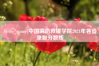 正定中国消防救援学院2021年各省录取分数线