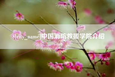 正定中国消防救援学院介绍