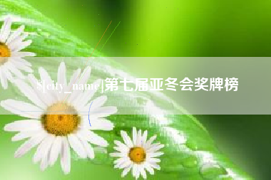 正定第七届亚冬会奖牌榜