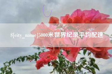 正定5000米世界纪录平均配速