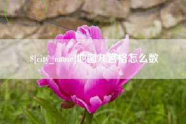 正定地图九宫格怎么数