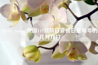 正定我国119消防日宣传日是每年的几月几日