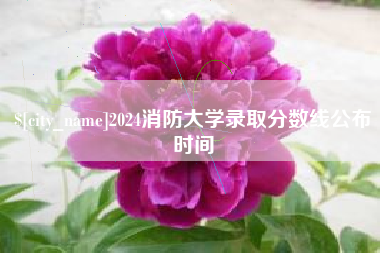正定2024消防大学录取分数线公布时间