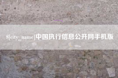 正定中国执行信息公开网手机版