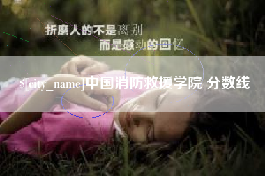 正定中国消防救援学院 分数线