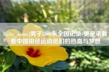 正定男子5000米全国记录-更是承载着中国田径运动员们的热血与梦想