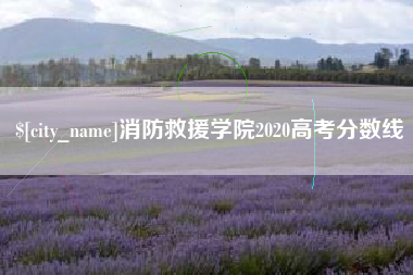 正定消防救援学院2020高考分数线