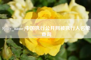 正定中国执行公开网被执行人名单查询