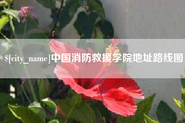 正定中国消防救援学院地址路线图