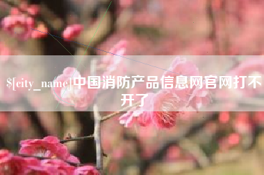 正定中国消防产品信息网官网打不开了