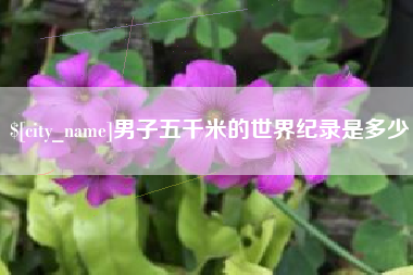 正定男子五千米的世界纪录是多少