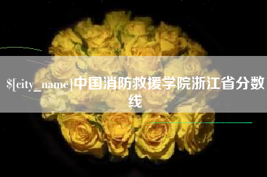 正定中国消防救援学院浙江省分数线