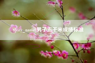 正定男子五千米成绩标准