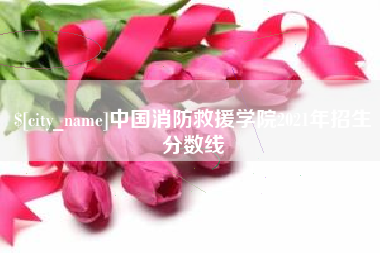 正定中国消防救援学院2021年招生分数线