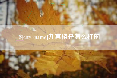 正定九宫格是怎么样的