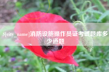 正定消防设施操作员证考试题库多少道题