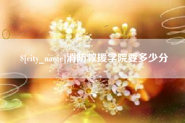 正定消防救援学院要多少分